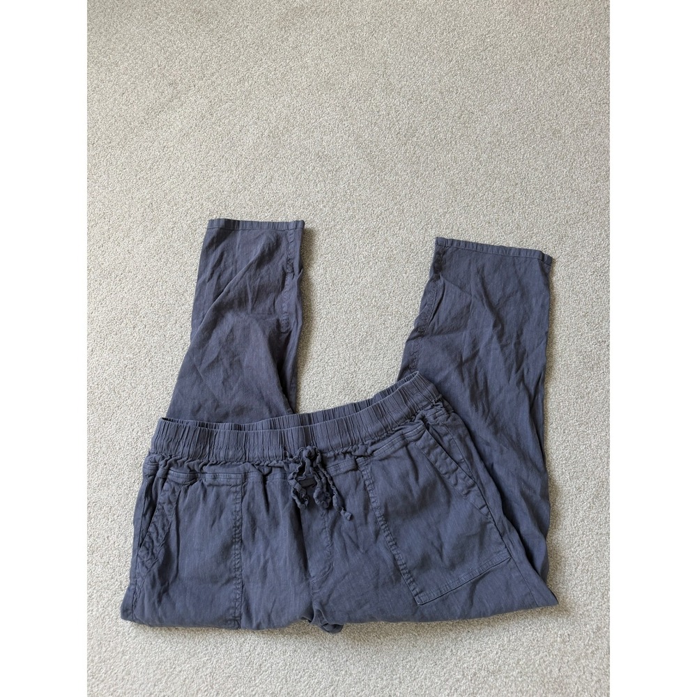 KUT from the Kloth Casual Linen Blend Pants Size XXL Soft Blue Drawstring Waist